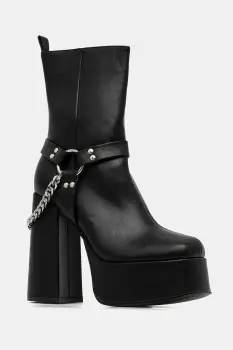 Koi Footwear botine culoarea negru, cu toc drept, Natron imagine