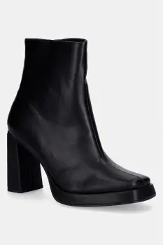 Koi Footwear botine Halla Black Heeled Boots imagine