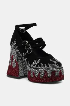 Koi Footwear pantofi cu toc Blazed Flames Strappy Heels imagine