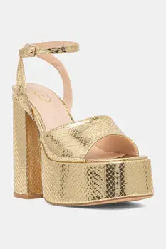 Koi Footwear sandale Shonen Gold Lizard Platform Heels imagine