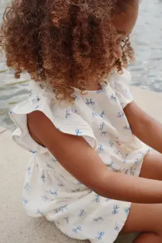 Konges Slojd bluza COCO TOP GOTS culoarea bej, cu imprimeu, KS103205 imagine