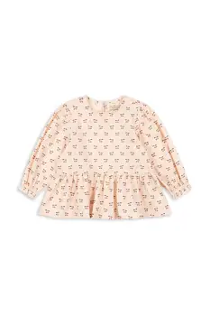 Konges Slojd bluza copii CIANNA BLOUSE GOTS culoarea bej, KS103754 imagine