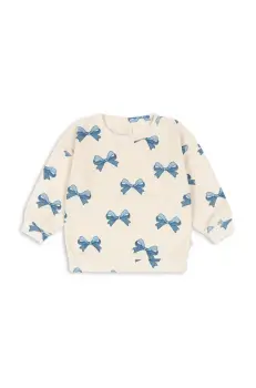 Konges Slojd bluza copii ITTY SWEAT SHIRT GOTS culoarea bej, cu imprimeu, KS102598 imagine