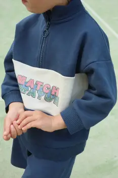 Konges Slojd bluza copii LOU HALF ZIP SWEAT OCS imagine