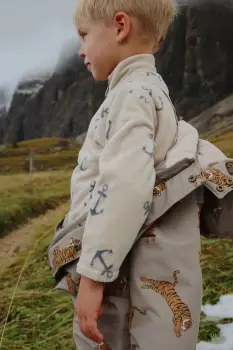 Konges Slojd bluza copii TAVI FLEECE SWEATSHIRT GRS culoarea bej, KS103542 imagine