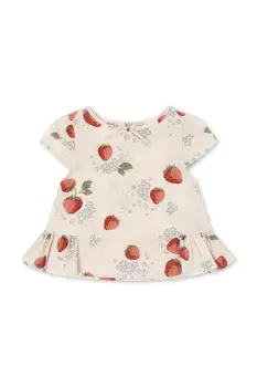 Konges Slojd bluza de bumbac pentru copii AVA SS TOP GOTS imagine