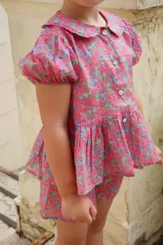 Konges Slojd bluza PACEY SS SHIRT GOTS culoarea roz, KS103238 imagine