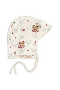 Konges Slojd caciula MINNIE HELMET GOTS culoarea bej, KS103918 imagine