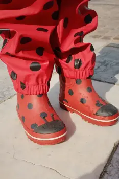 Konges Slojd cizme copii CINELLE RAIN BOOT culoarea rosu, KS103454 imagine