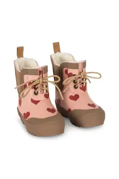 Konges Slojd cizme THERMO BOOTS PRINT culoarea roz, KS103543 imagine