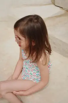 Konges Slojd costum de baie dintr-o bucata pentru copii EDITH SWIMSUIT GRS culoarea verde, KS102686 imagine