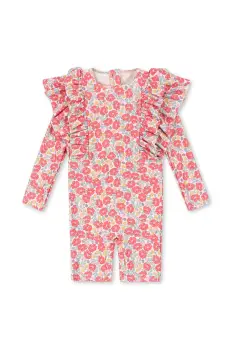 Konges Slojd costum de baie dintr-o bucata pentru copii MANUCA FRILL ONESIE GRS culoarea roz, KS103262 imagine