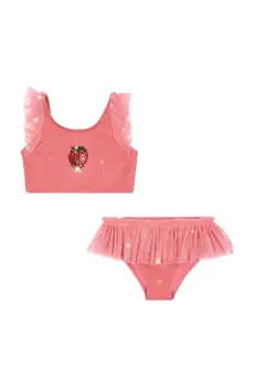 Konges Slojd costum de baie pentru copii din doua piese AMANDINE BIKINI culoarea roz, KS102689 imagine