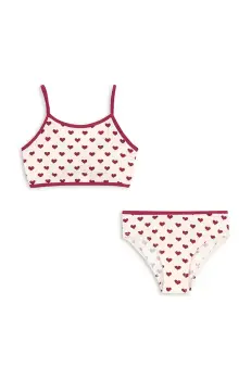 Konges Slojd costum de baie pentru copii din doua piese BOWIE BIKINI culoarea bej, KS103339 imagine