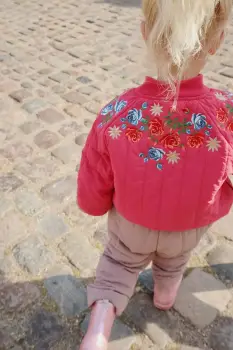 Konges Slojd geaca bomber pentru copii JUNO BOMBER JACKET culoarea roz, KS103484 imagine