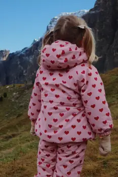 Konges Slojd geaca copii MISMOU FRILL JACKET culoarea roz, KS103512 imagine