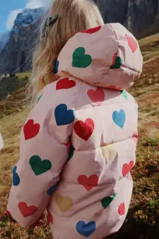 Konges Slojd geaca copii NUKA JACKET GRS culoarea bej, KS103522 imagine