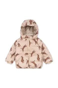 Konges Slojd geaca copii NUKA JACKET GRS culoarea maro, KS101204 imagine