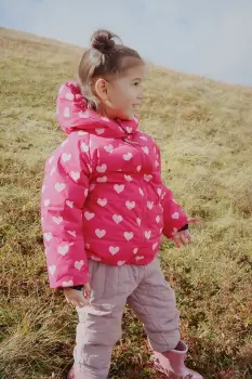 Konges Slojd geaca copii NUKA JACKET GRS culoarea roz, KS103522 imagine