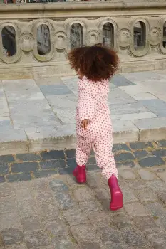 Konges Slojd geaca copii THERMO FRILL JACKET GRS culoarea roz, KS103545 imagine