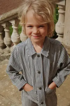 Konges Slojd geaca de blugi pentru copii FENDER JACKET GOTS culoarea negru, KS102805 imagine