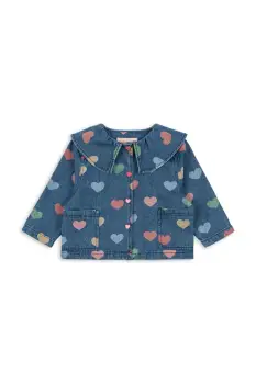 Konges Slojd geaca de blugi pentru copii MAGOT DENIM SHIRT GOTS culoarea bleumarin, KS103883 imagine