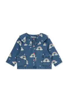 Konges Slojd geaca de blugi pentru copii MAGOT DENIM SHIRT GOTS culoarea bleumarin, KS103883 imagine