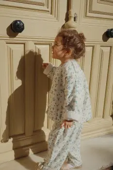 Konges Slojd geaca de bumbac pentru copii RHW X KS MIOBLU JACKET culoarea bej, Rosie Huntington Whiteley KS103613 imagine