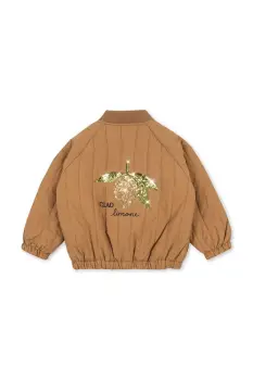 Konges Slojd geaca JUNO SEQUIN BOMBER JACKET culoarea maro, KS103490 imagine