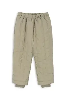 Konges Slojd pantaloni copii JUNO PANTS culoarea verde, KS103488 imagine