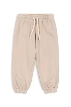 Konges Slojd pantaloni copii LOU SWEAT PANTS OCS culoarea bej, uni, KS103867 imagine