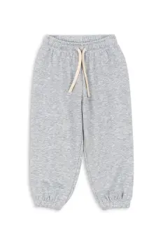 Konges Slojd pantaloni copii LOU SWEAT PANTS OCS culoarea gri, uni, KS103867 imagine