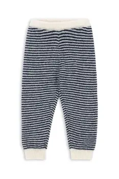 Konges Slojd pantaloni de alpaca pentru copiiBERLE KNIT PANTS albastru marin cu model KS103717 imagine