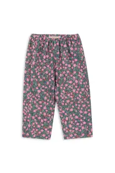 Konges Slojd pantaloni de bumbac pentru copii CIANNA PANTS GOTS cu imprimeu, KS103756 imagine