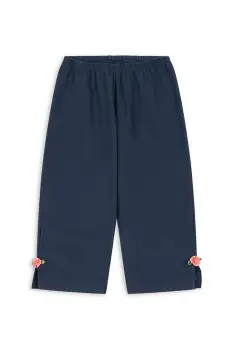 Konges Slojd pantaloni de bumbac pentru copii PAMI PANTS GOTS culoarea bleumarin, uni, KS103956 imagine