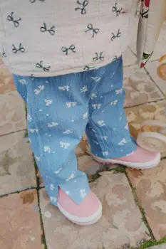 Konges Slojd pantaloni de bumbac pentru copii VIDA PANTS GOTS KS104034 imagine