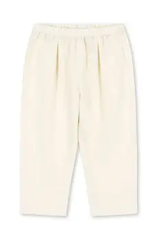 Konges Slojd pantaloni de in pentru copii CELEBRATION FRANZEN PANTS culoarea bej, neted, KS103574 imagine