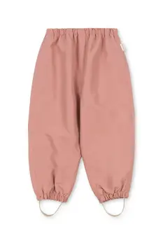 Konges Slojd pantaloni de ploaie pentru copii AWARD SHELL PANTS FLEXI SIZE GRS culoarea roz, KS103442 imagine