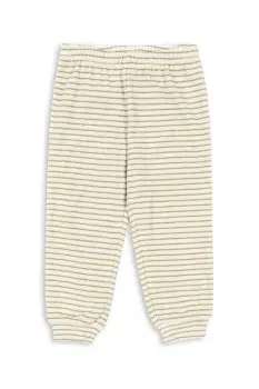 Konges Slojd pantaloni de trening din bumbac pentru copii ITTY SWEAT PANTS GOTS culoarea galben, cu model KS103830 imagine
