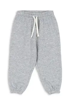 Konges Slojd pantaloni de trening din bumbac pentru copii LOU SWEAT PANTS OCS culoarea gri, uni, KS104345 imagine