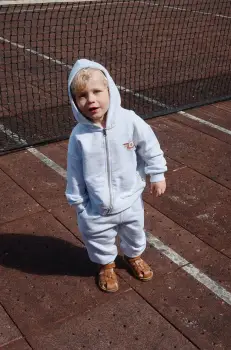 Konges Slojd pantaloni de trening din bumbac pentru copii LOUPY LOU SWEAT PANTS GOTS culoarea gri, KS102707 imagine