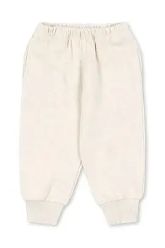 Konges Slojd pantaloni de trening din bumbac pentru copii LOUPY LOU SWEAT PANTS OCS culoarea gri, melanj, KS104349 imagine