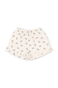 Konges Slojd pantaloni scurti COCO SHORTS GOTS culoarea bej, KS103206 imagine