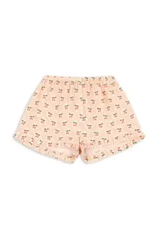 Konges Slojd pantaloni scurti COCO SHORTS GOTS culoarea portocaliu, KS103206 imagine