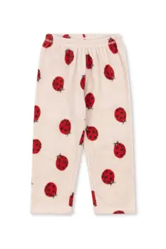 Konges Slojd pantaloni TAVI FLEECE PANTS GRS culoarea bej, uni, KS103541 imagine