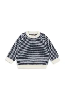 Konges Slojd pulover copii BERLE KNIT SWEATER culoarea bleumarin, KS103718 imagine