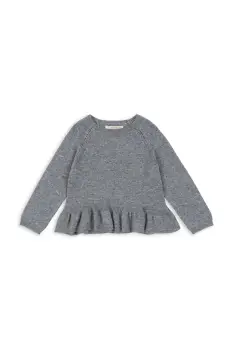 Konges Slojd pulover de casmir CATHY KNIT SWEATER culoarea gri, light, KS103748 imagine