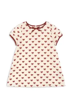 Konges Slojd rochie AVA SLIP DRESS GOTS culoarea bej, mini, drept, KS103236 imagine