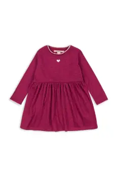 Konges Slojd rochie bebe ROLI DRESS culoarea bordo, mini, evazati, KS103968 imagine