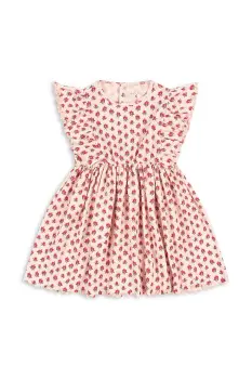 Konges Slojd rochie CHLEO DRESS OCS culoarea roz, mini, evazati, KS103197 imagine